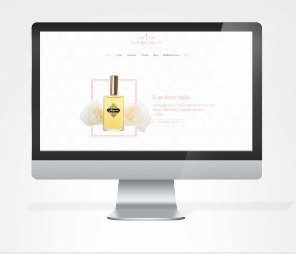 Diseño web para Les Jardins Majorelle Cosmetics