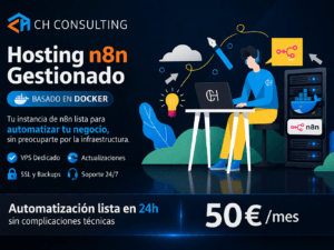 Hosting n8n gestionado (Docker) – VPS dedicado