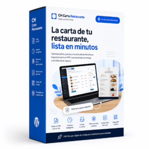 CH Carta Restaurante – plugin WordPress para carta digital con QR y PDF actualizable