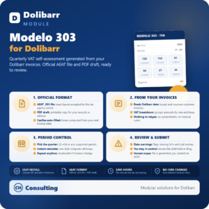 Modelo 303 - Autoliquidación IVA desde Dolibarr